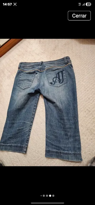 Pantalón pirata Armani azul