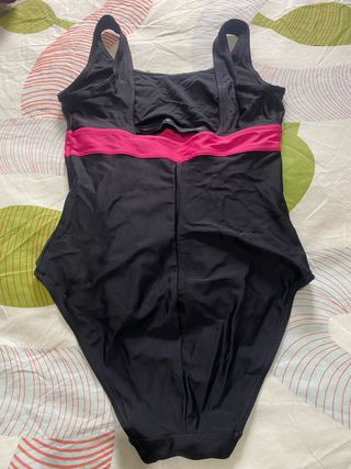 Bañador premamá Nabaiji negro y rosa