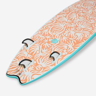 Tabla Surf Turquesa Espuma 6’6 Swallow Tail 55 l