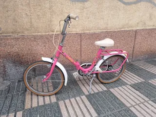 Bicicleta Plegable Rosa