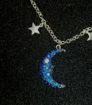 Bracciale 2Jewels Luna e Stelle Blu Argento