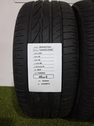 215 45 16 86H BRIDGESTONE TURANZA ER300