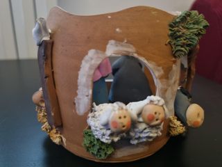 Presepe terracotta fatto a mano