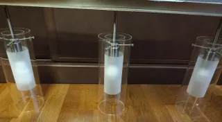 Lampada a sospensione in vetro