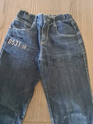 Pantalón vaquero ancho azul