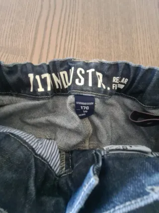 Pantalón vaquero ancho azul