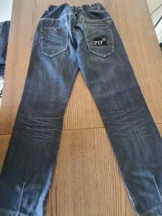 Pantalón vaquero ancho azul