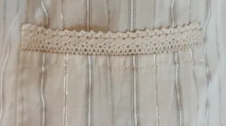 Pantalones de pijama mujer plateados y blancos