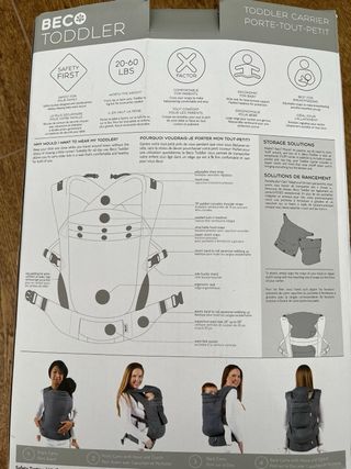 Porteo Portabebés Beco Toddler 9-27kg ergonomico