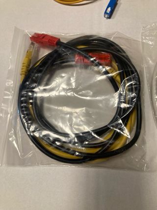 Lote Cables Fibra Óptica y ADSL