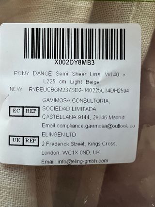 Cortinas de Lino Beige