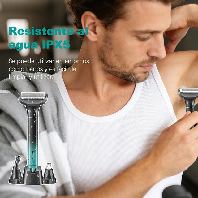 VGR 625 3 en 1 Depiladora Corporal Hombre