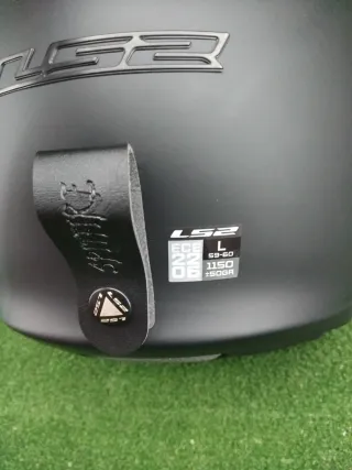 Casco Moto Jet LS2 SPITFIRE Matt Black Talla L