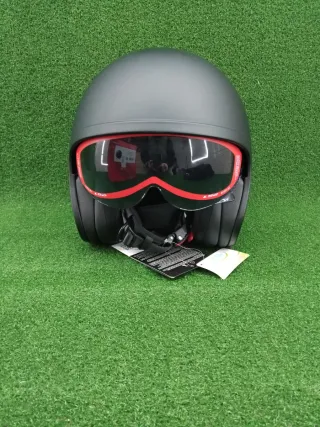 Casco Moto Jet LS2 SPITFIRE Matt Black Talla L