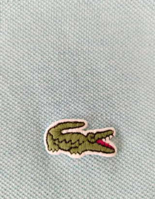 Polo Lacoste Azul Talla M con imperfecciones
