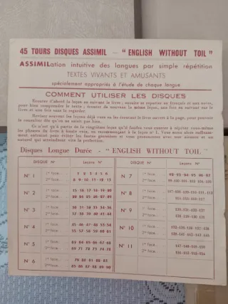 Curso Inglés Asimil Antiguo Vinilos