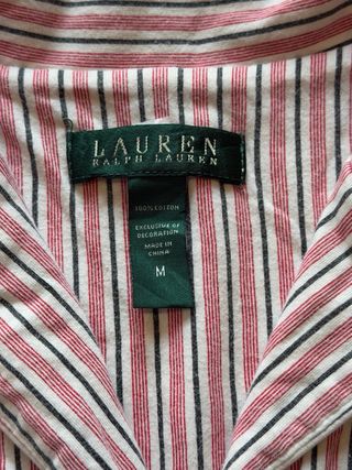 Camicia Ralph Lauren a righe rosa taglia M
