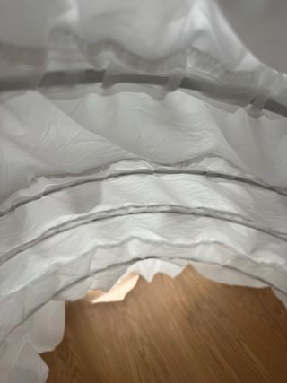 Cancán volantes fallera blanco