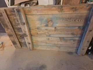 Trilla de madera antigua