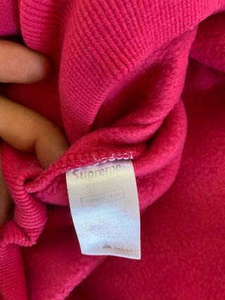 Sudadera Supreme Box Logo Rosa