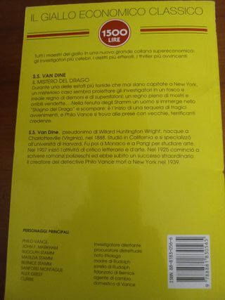 Libro titolo; 'Il mistero del Drago'