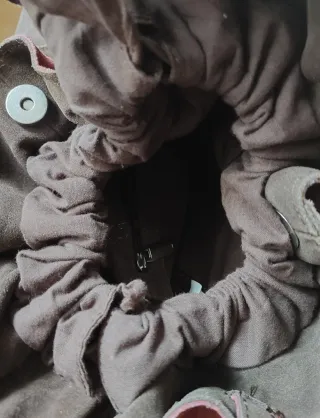 Bolso Dayaday Cuero Marrón y Rojo