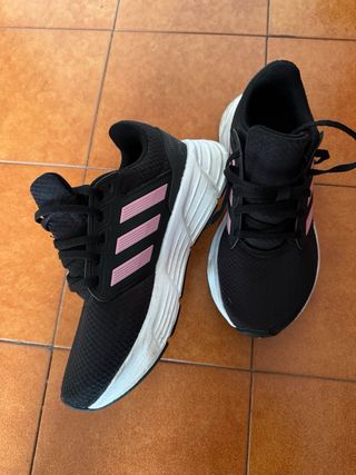 Scarpe Adidas N.37 Nero/Rosa Nuove