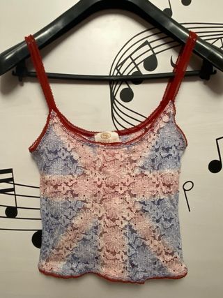 Top lencero encaje Y2K Swish Jeans talla M