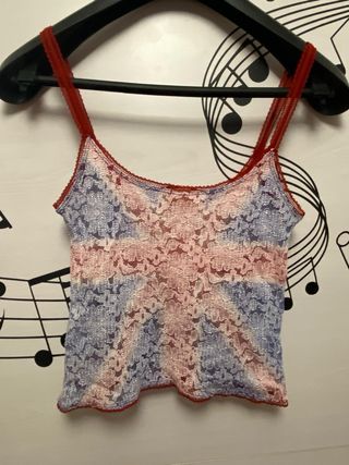 Top lencero encaje Y2K Swish Jeans talla M