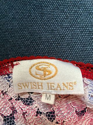 Top lencero encaje Y2K Swish Jeans talla M