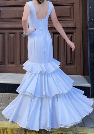 Traje de flamenca blanco T. 34/36