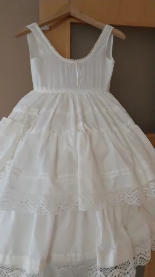 Ahuecador Fallera Niña Talla 6 Blanco