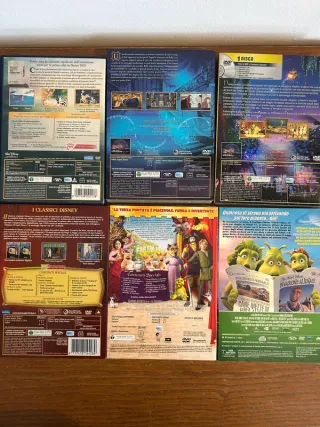 Lotto 6 DVD Disney e altri cartoni