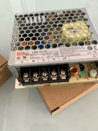 2 Fuentes Alimentación Mean Well 24V 3.2A 75W