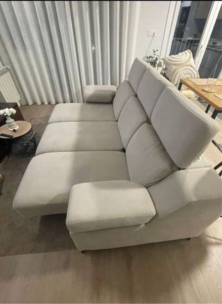 Sofá modular 3 plazas tela beige