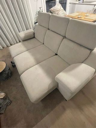 Sofá modular 3 plazas tela beige