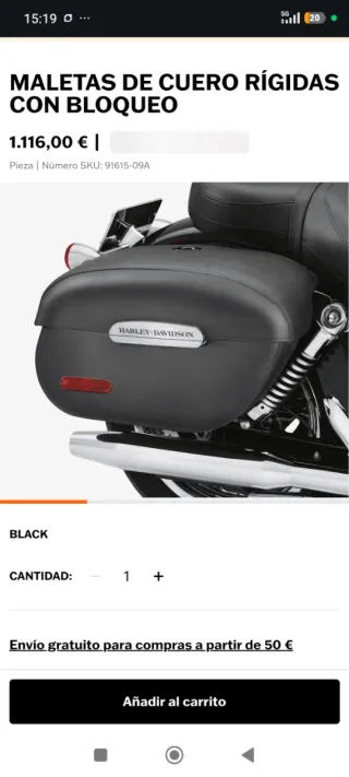 Maletas Harley Davidson Negras