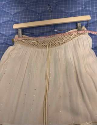 Conjunto Boho Beige y Blanco Talla Única