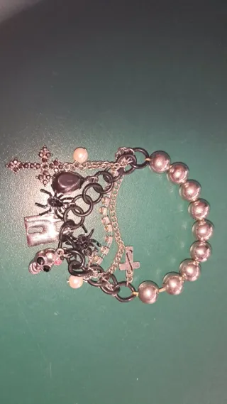 Pulsera Abalorios CH Charms Araña Candado