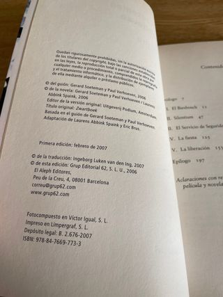 El libro negro / Paul Verhoeven y Gerard Soeteman