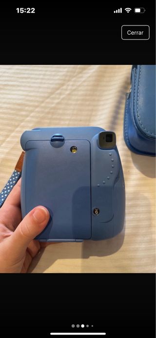 Cámara Instax Mini 9 Azul + Funda + Fotos