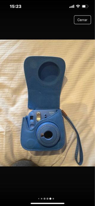 Cámara Instax Mini 9 Azul + Funda + Fotos