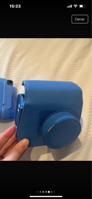 Cámara Instax Mini 9 Azul + Funda + Fotos