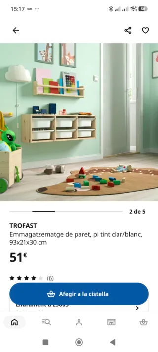 2 Muebles infantiles almacenamiento Trofast Ikea