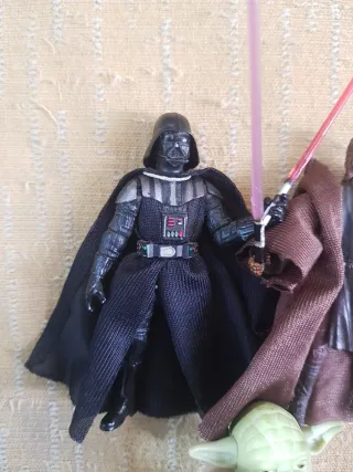 Muñecos Star Wars: Darth Vader, Anakin, Yoda