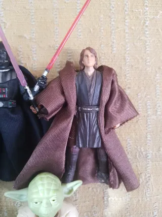 Muñecos Star Wars: Darth Vader, Anakin, Yoda