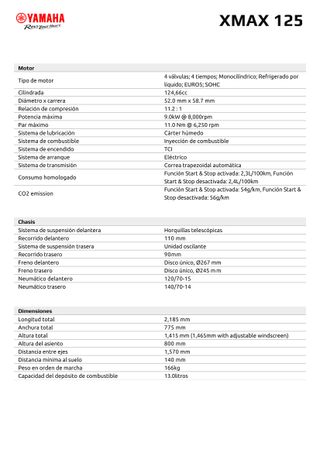 Yamaha X-MAX 125 cc Negra Automática
