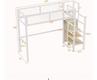 Cama alta - 3 meses de uso- cambio por mudanza