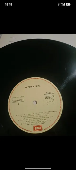 Pet Shop Boys Maxi Single Vinilo 45 RPM