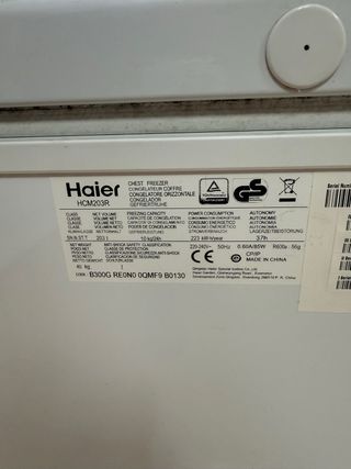 Arcón Congelador Haier 203l HCM203R